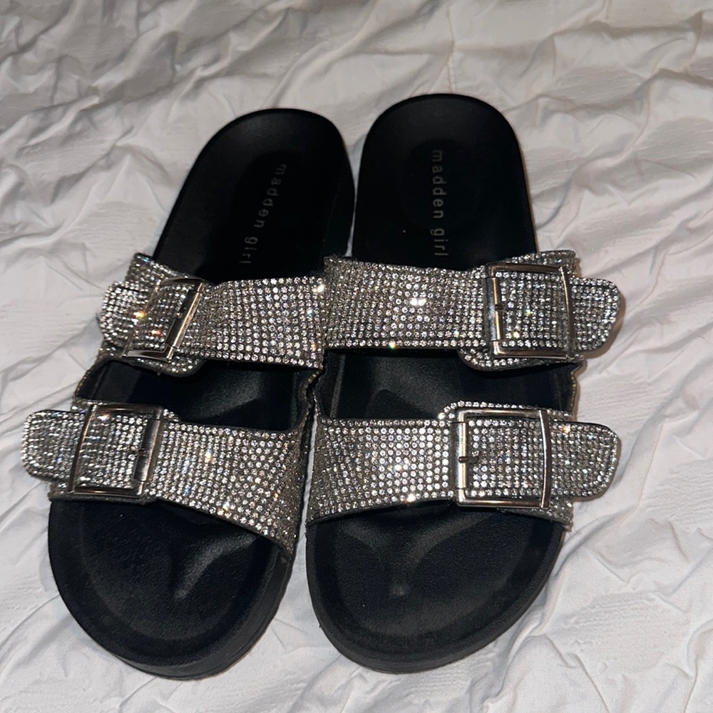 Steve Madden Diamond slides